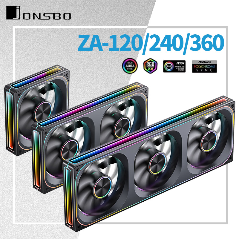 Pc Water Cooling - Jonsbo ZA-120/240/360 ケースファン 12V 4PIN PWM